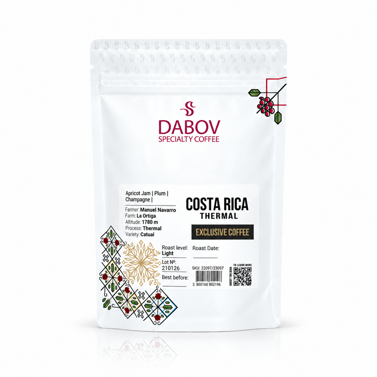 Costa Rica La Ortiga Thermal specialty kahve paketi — 200,8 g